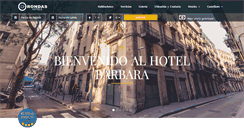 Desktop Screenshot of hotelbarbarabarcelona.com
